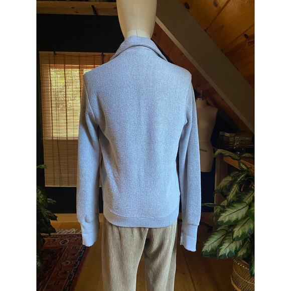 Leather Knit Cardigan Jacket Vintage 70s - Picture 3 of 7